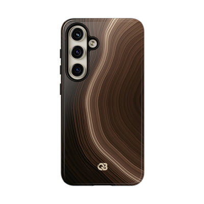 Brown Tough Phone Case for Samsung - Bronzed Canyon Relief