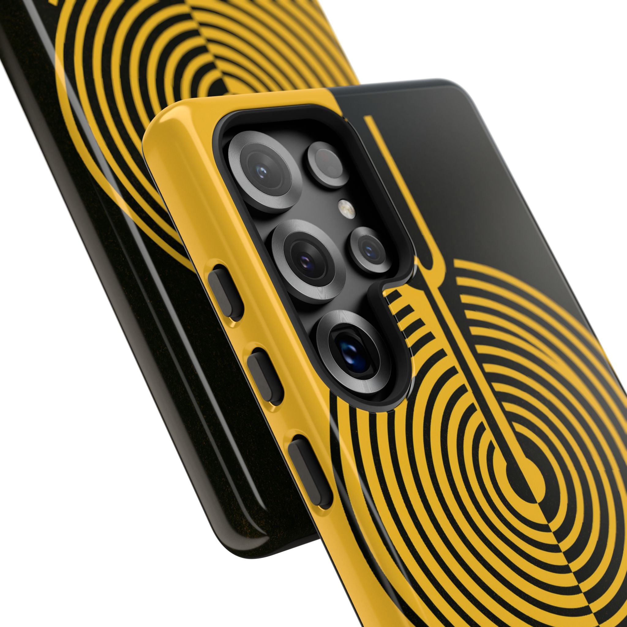 Yellow Tough Phone Case for Samsung - Voltage Sector Pulse