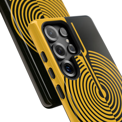 Yellow Tough Phone Case for Samsung - Voltage Sector Pulse