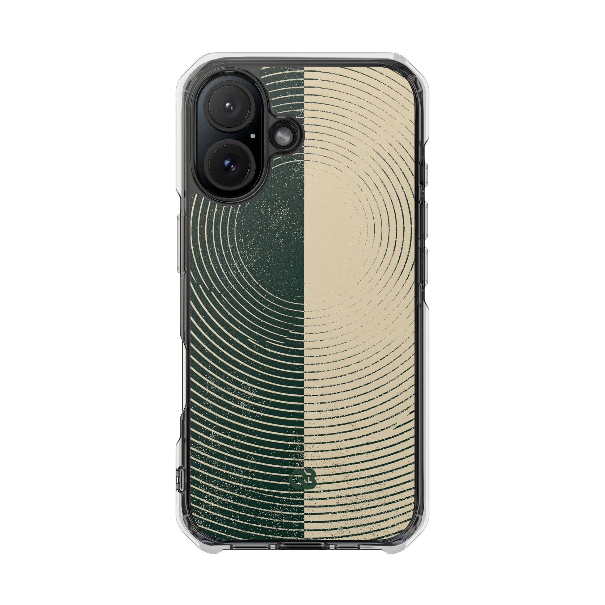 Green Impact MagSafe Phone Case for iPhone - Evergreen Split Grain