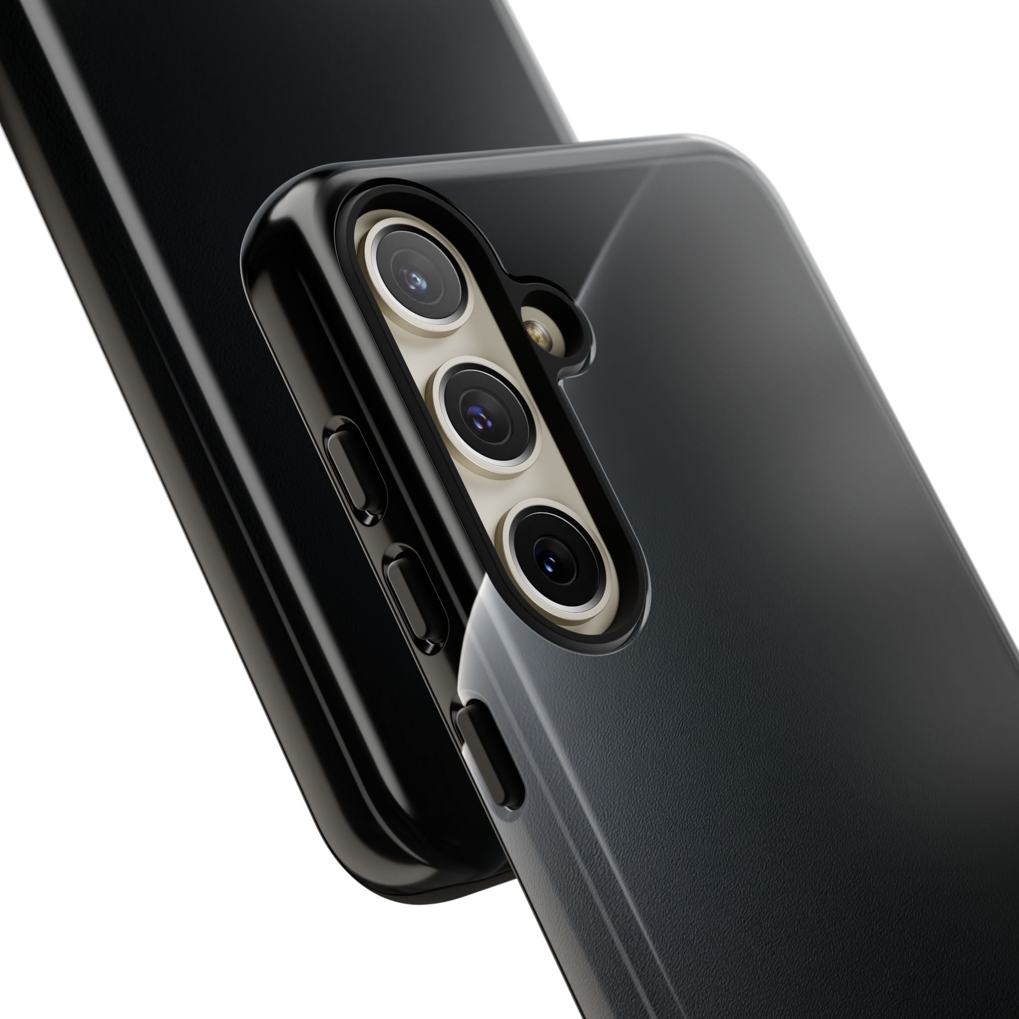 Black Tough Phone Case for Samsung - Obsidian Lunar Arch