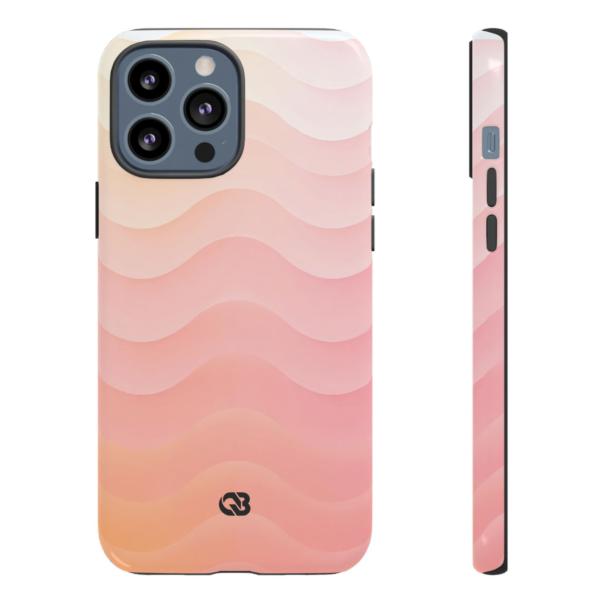 Blush Horizon Waves · Tough Phone Case for iPhone · Pink