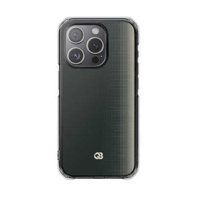 Grey Impact MagSafe Phone Case for iPhone - Charcoal Tech Grid