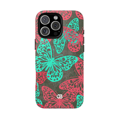 Electric Papillon · Tough Phone Case for iPhone · Pink