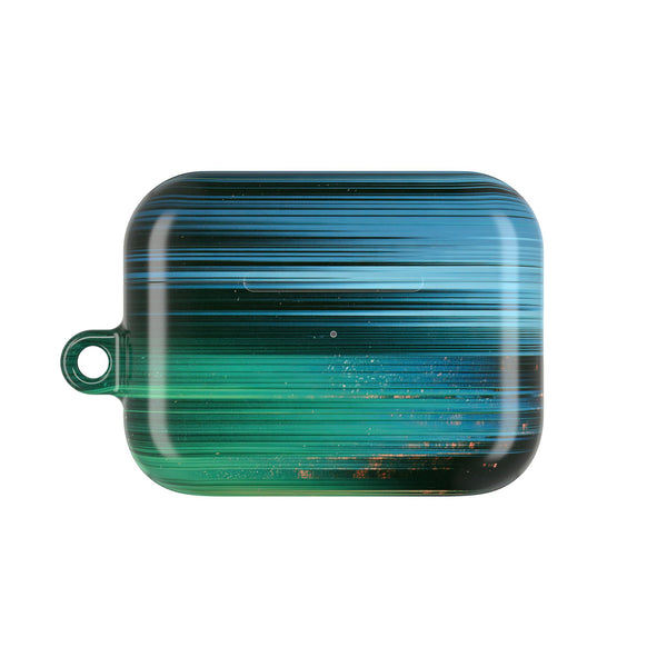 Digital Shoreline Drift · Hard Case for AirPods & AirPods Pro · Teal