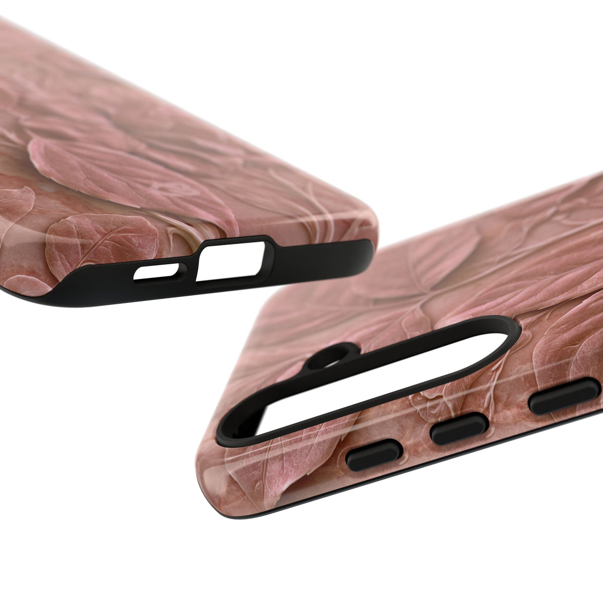 Blush Rose Relief · Tough Phone Case for Samsung · Pink
