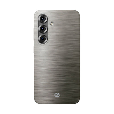 Grey Lite Phone Case for Samsung - Brushed Industrial Steel