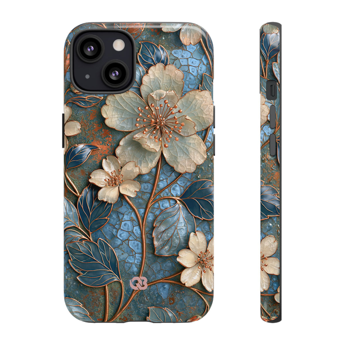 Gilded Blossom Reverie · Tough Phone Case for iPhone · Teal