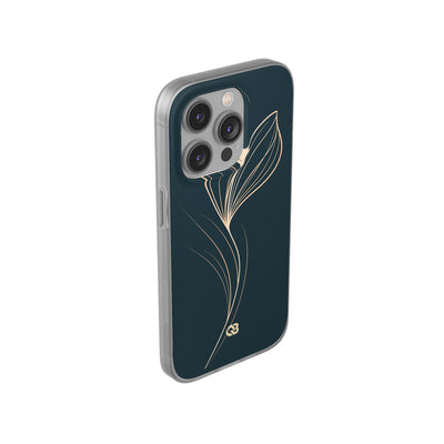 Teal Lite Phone Case for iPhone - Sandstone Silk Flora