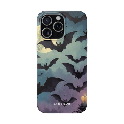 Leuchtender Fledermaus-Schwarm iPhone 15 Pro Max Case - Soft
