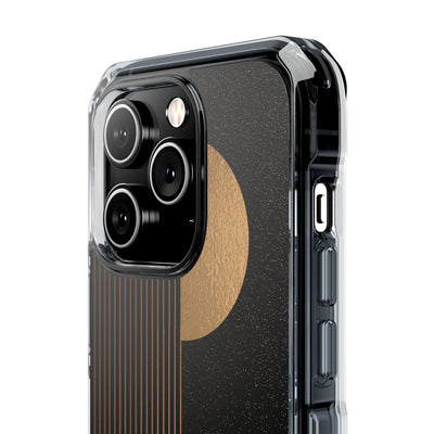 Gold Impact MagSafe Phone Case for iPhone - Gilded Obsidian Dunes
