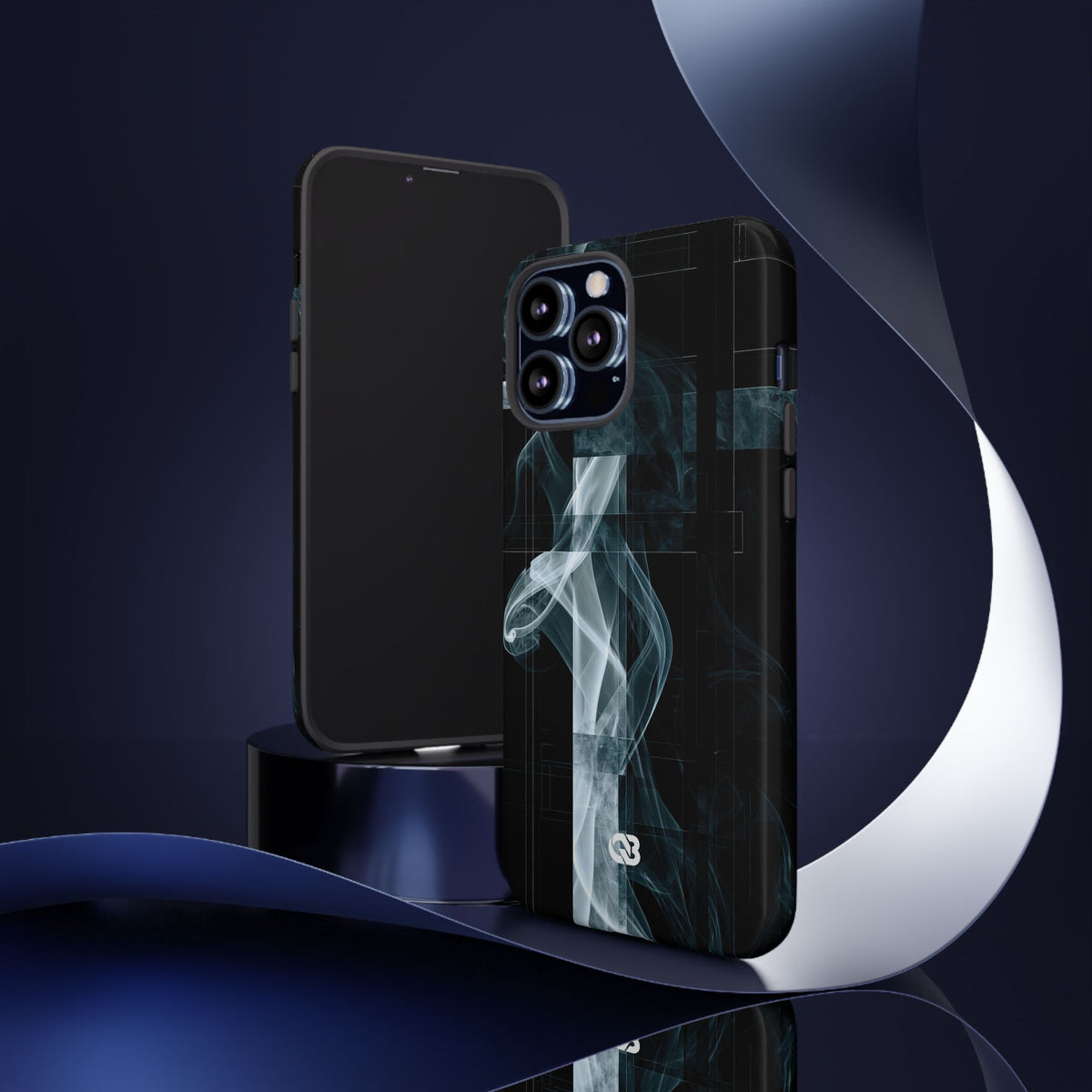 Fractured Smoke · Tough Phone Case for iPhone · Black