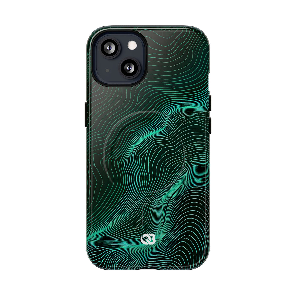 Emerald Topo Ridge · Tough 2.0 Magnetic Phone Case for iPhone · Green