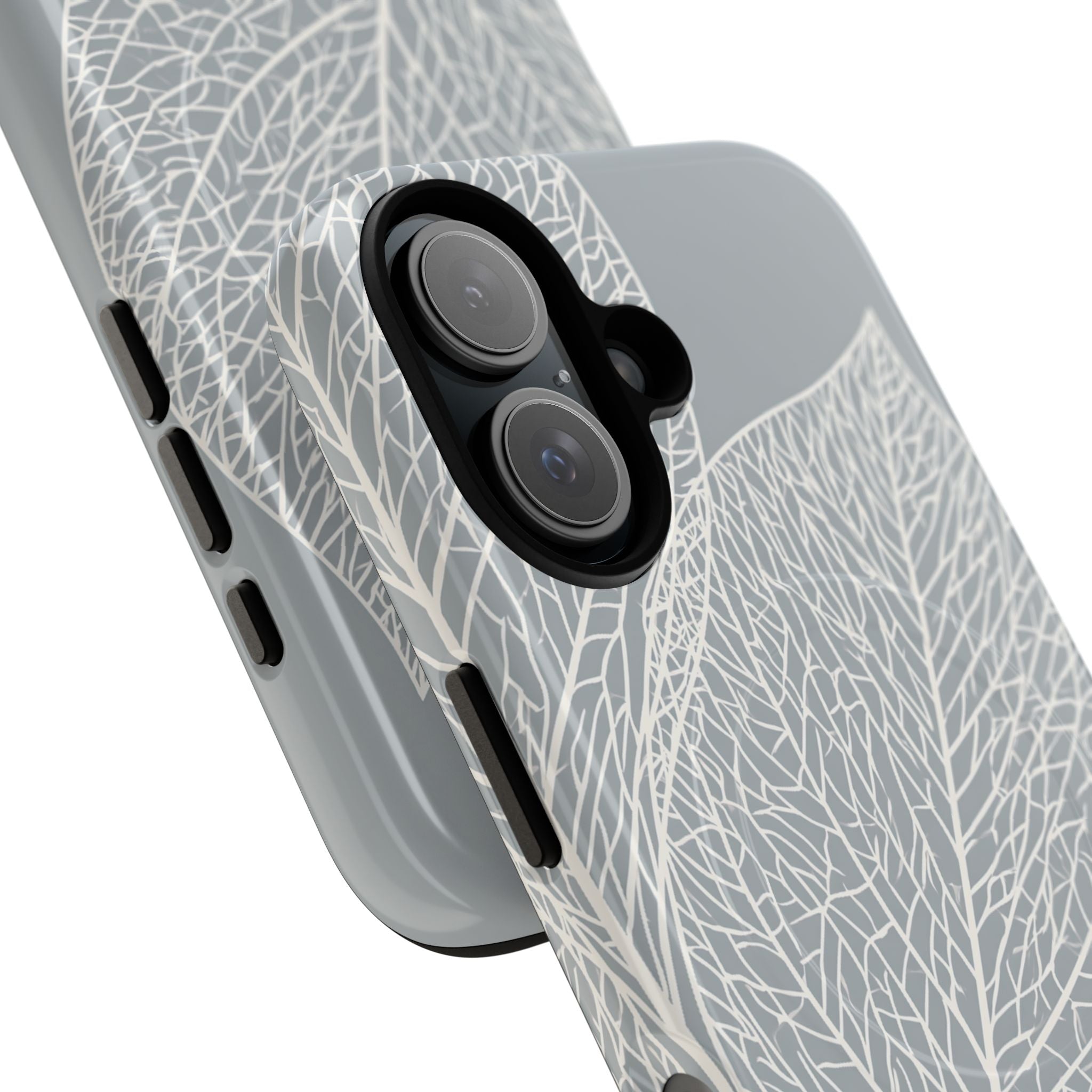 Grey Tough 2.0 Magsafe Phone Case for iPhone - Frosted Ash Veins
