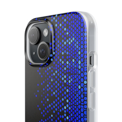 Cobalt Hex Dispersion · Lite Phone Case for iPhone ·  Blue
