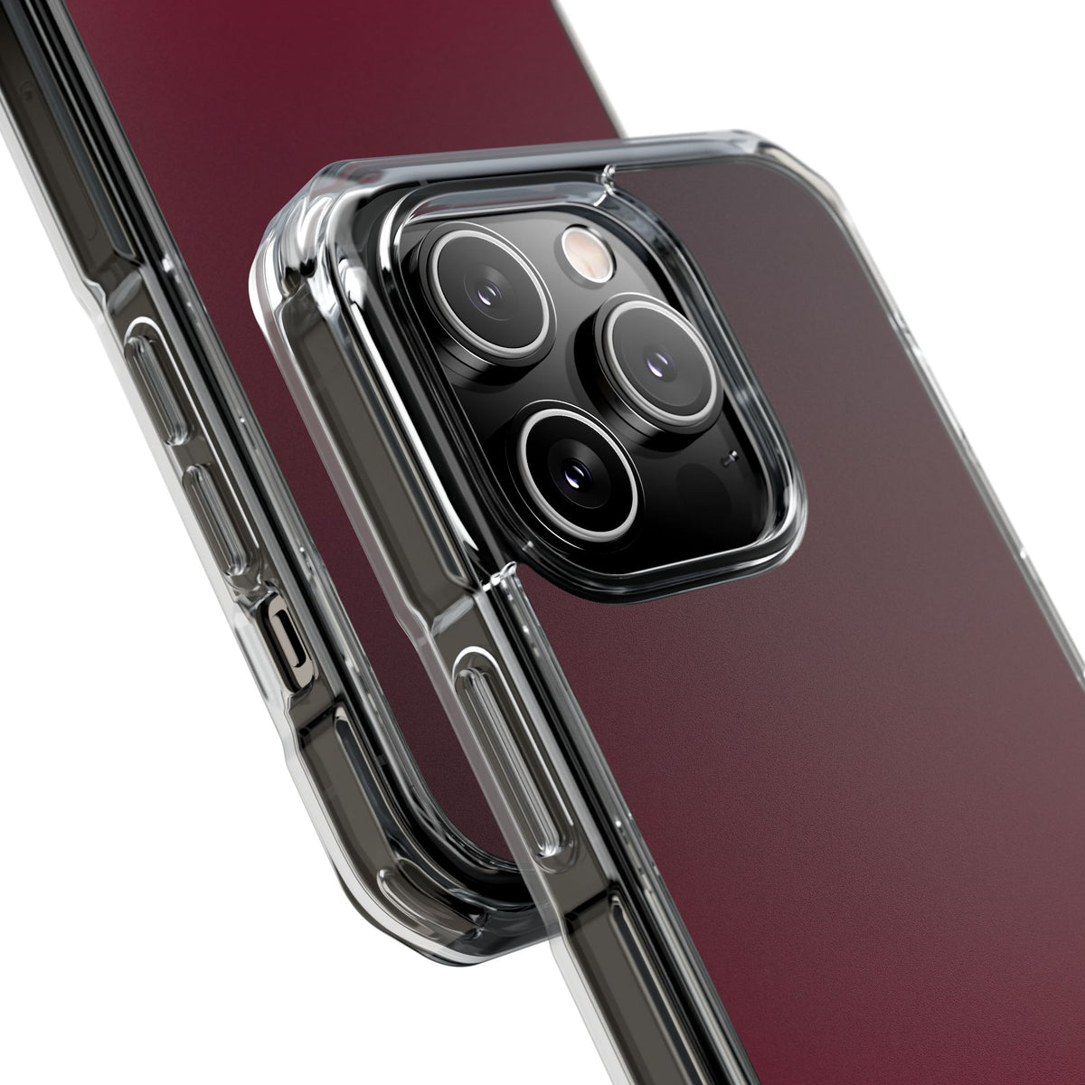 Bordeaux Spectrum · Clear Impact Magnetic Phone Case for iPhone · Red