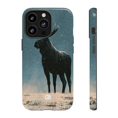 Nordic Boreal Moose · Tough Phone Case for iPhone · Blue