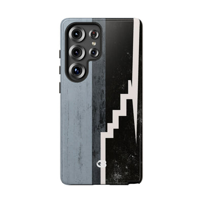 Grey Tough Phone Case for Samsung - Industrial Concrete Void