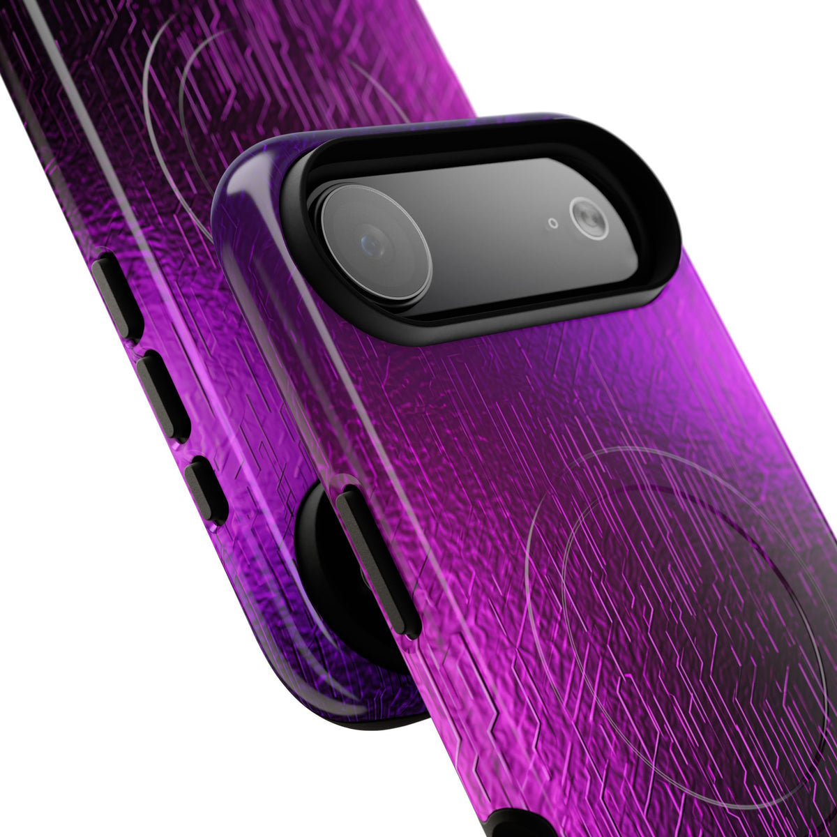 Violet Cyber Circuit · Tough 2.0 Magnetic Phone Case for iPhone · Purple
