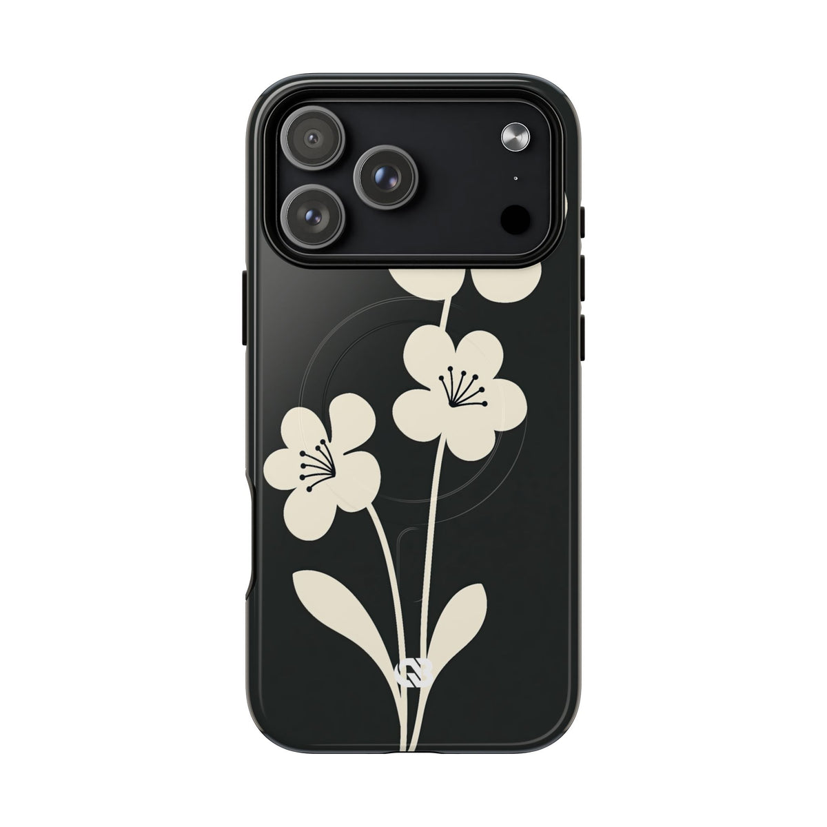 Nordic Blossom · Tough 2.0 Magnetic Phone Case for iPhone · Black