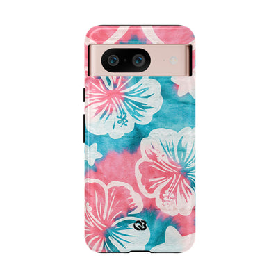 Tropical Hibiscus Bloom · Tough Phone Case for Pixel ·  Teal