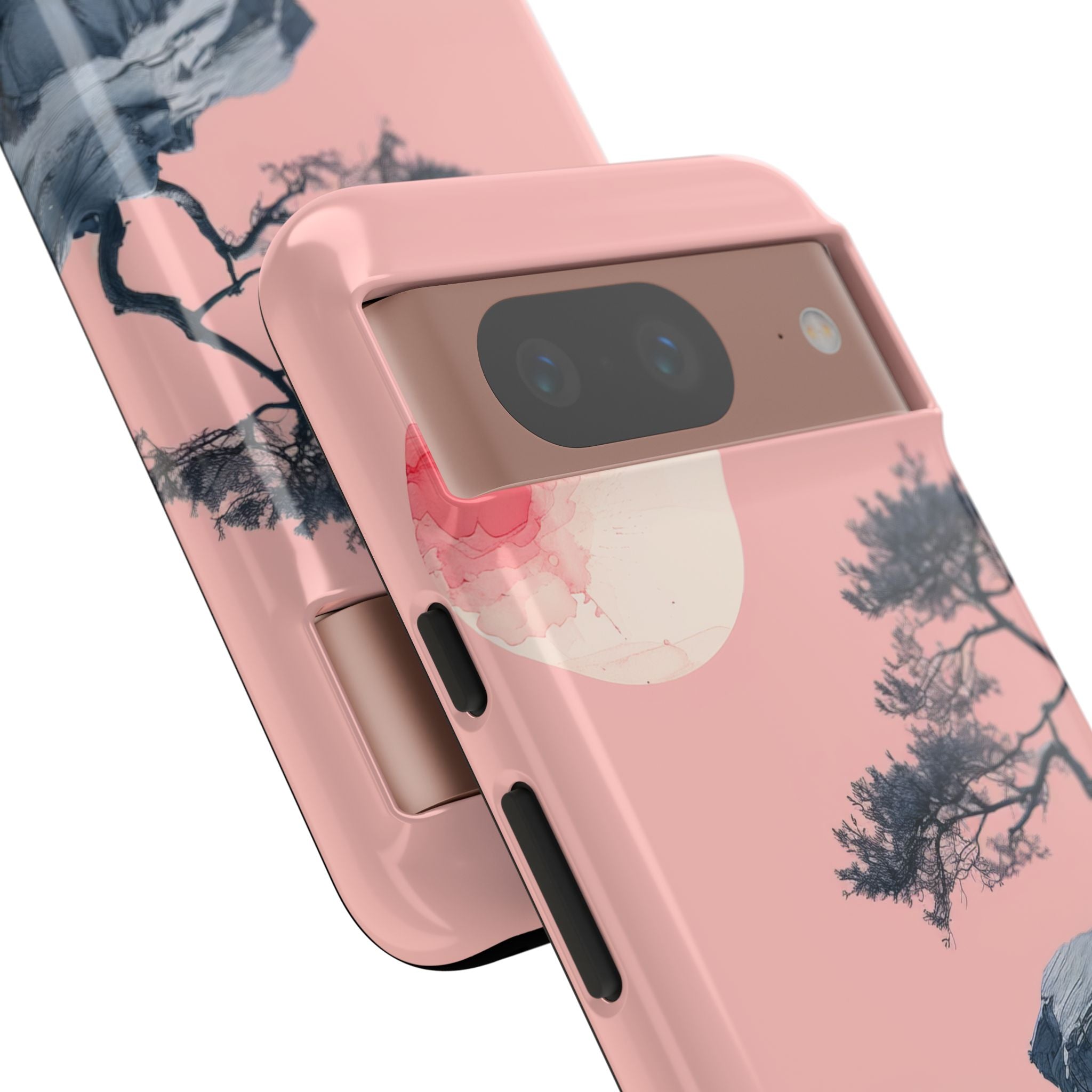 Crimson Moon Tree Google Pixel 8 Case - Tough