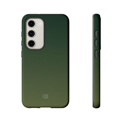 Green Tough Phone Case for Samsung - Shadow Moss Grain