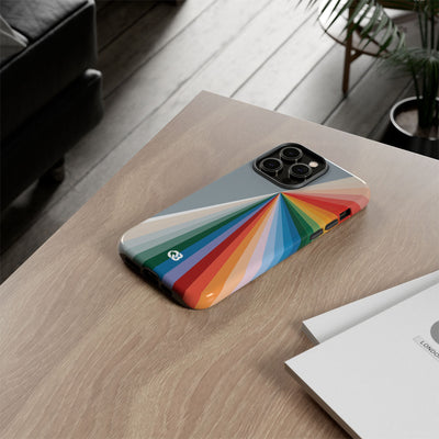 Grey Tough Phone Case for iPhone - Slate Prism Burst