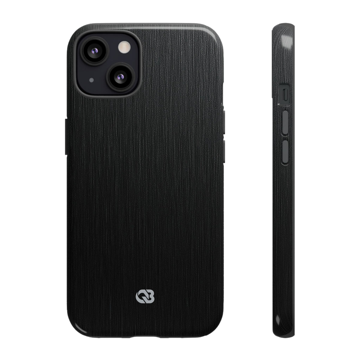 Obsidian Brushed Steel · Tough Phone Case for iPhone · Black
