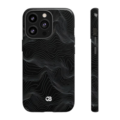 Obsidian Ridge · Tough Phone Case for iPhone · Black