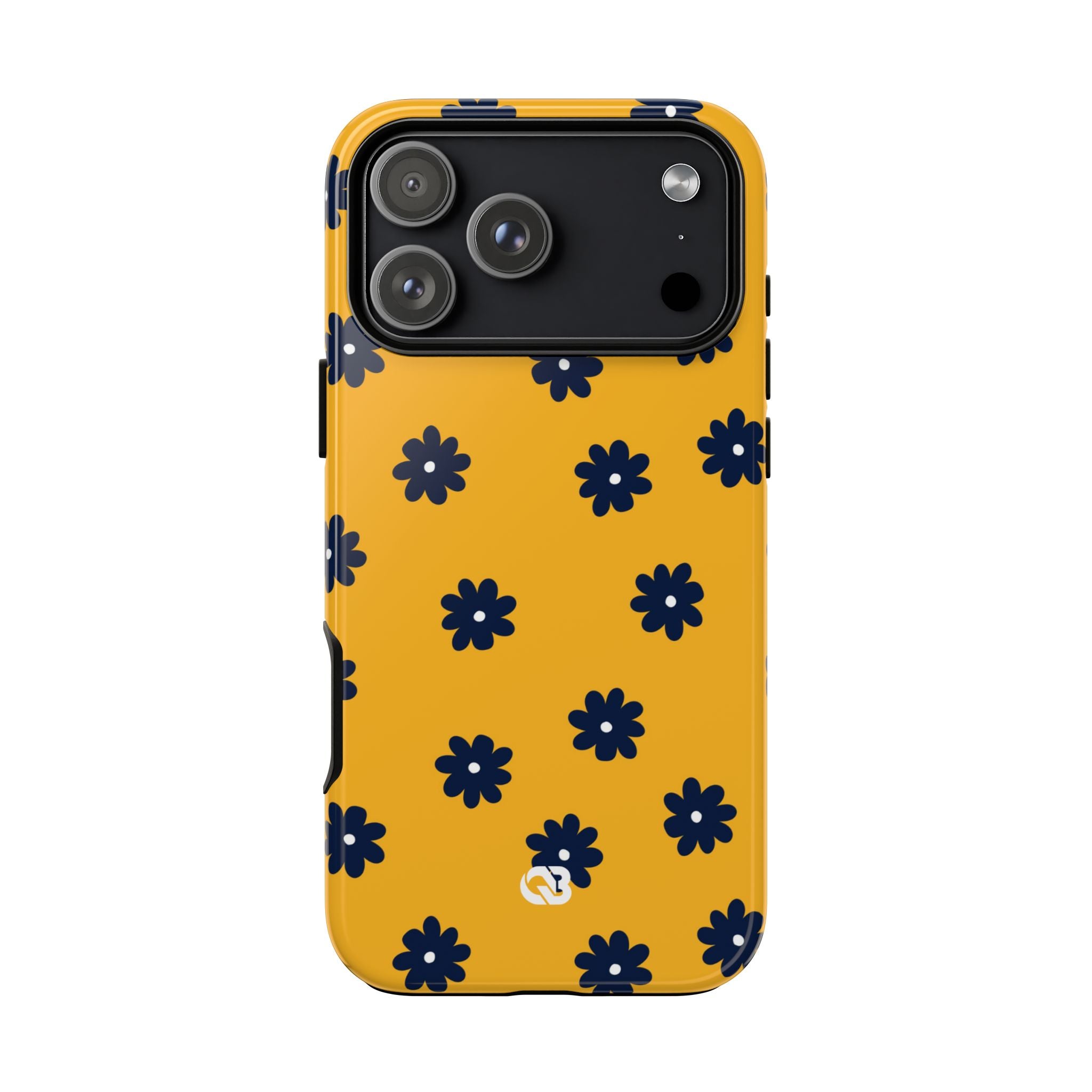 Navy Daisy Mustard · Tough Phone Case for iPhone
