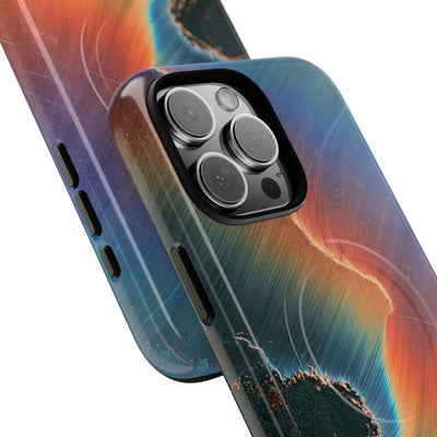 Prismatic Aura Shift · Tough 2.0 Magnetic Phone Case for iPhone · Blue