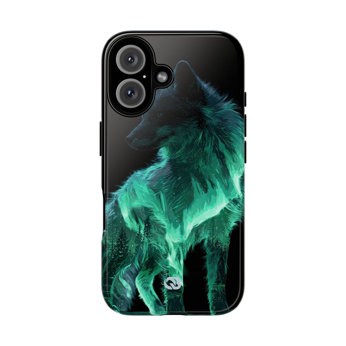 Nordic Aurora Fox · Tough Phone Case for iPhone · Teal