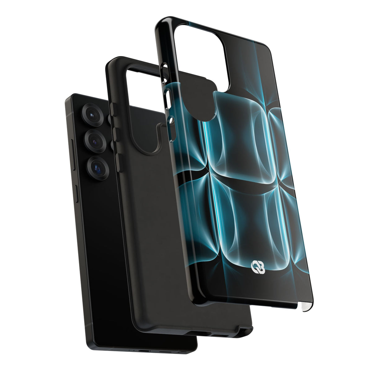 Translucent Cyber Grid · Tough Phone Case for Samsung · Teal