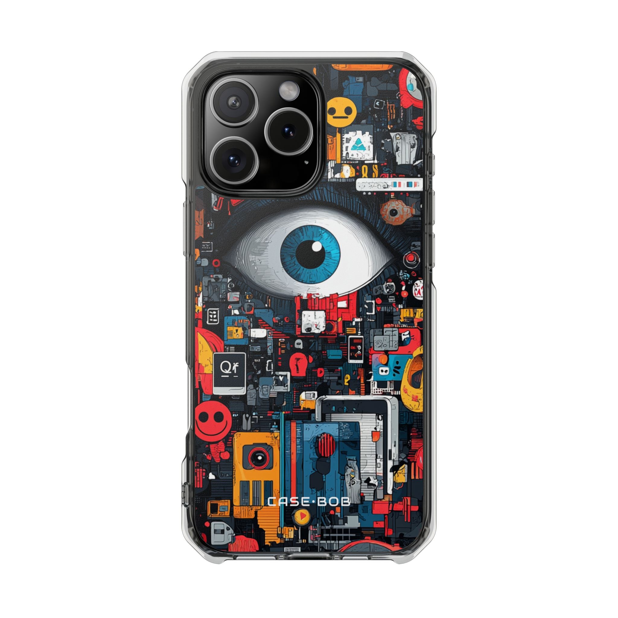 Digital Eye Blue iPhone 16 Pro Max Skal - Impact