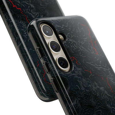 Crimson Rift · Tough Phone Case for Samsung · Black
