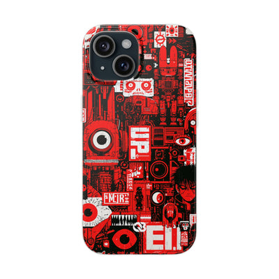Neo Mecha Collage · Lite Phone Case for iPhone ·  Red
