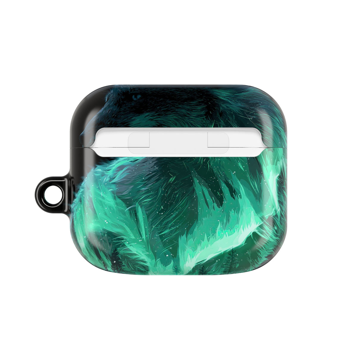 Nordic Aurora Fox · Hard Case for AirPods & AirPods Pro · Teal