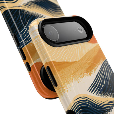 Blue Tough 2.0 Magsafe Phone Case for iPhone - Kyoto Cresting Tide
