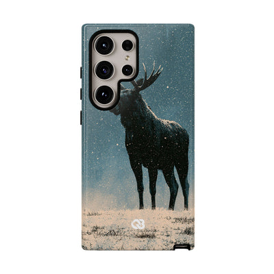 Nordic Boreal Moose · Tough Phone Case for Samsung · Blue
