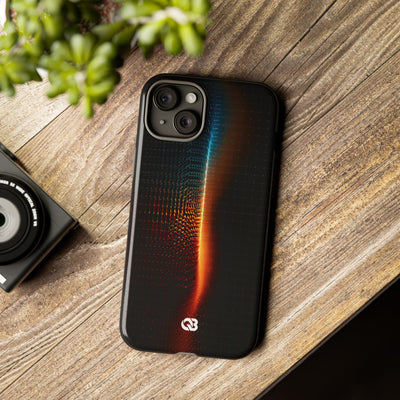 Luminous Refraction Grid · Tough Phone Case for iPhone · Black