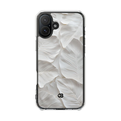 Sculpted Ivory Leaves · Impact Phone Case for iPhone · Magsafe