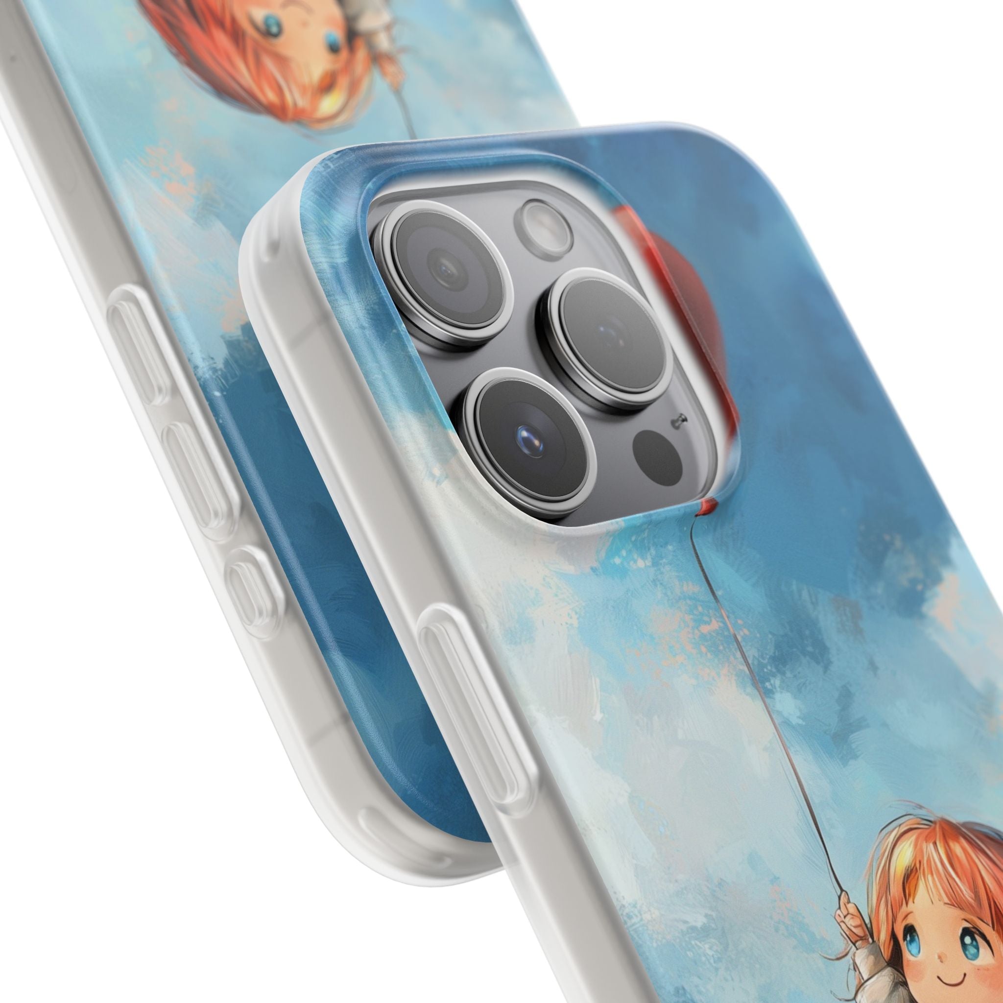 Crimson Heart Sky · Soft Coque de téléphone pour iPhone