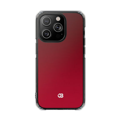 Red Impact MagSafe Phone Case for iPhone - Crimson Velvet Fade