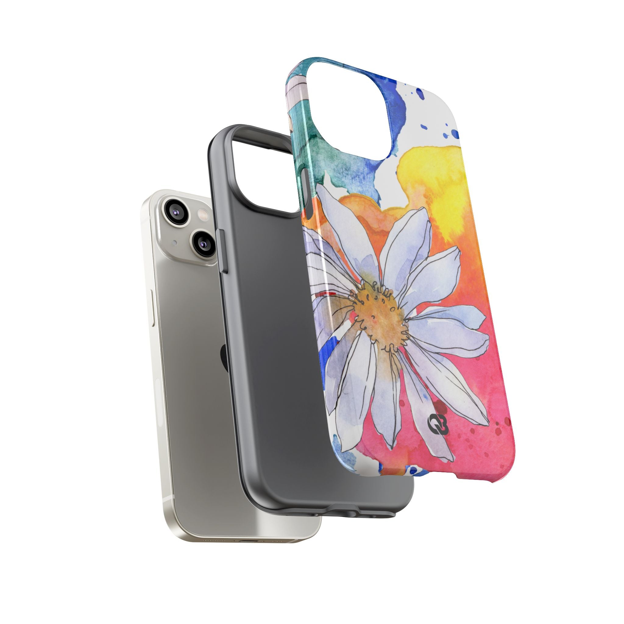 Vivid Bloom Splatter · Tough Handyhülle für iPhone