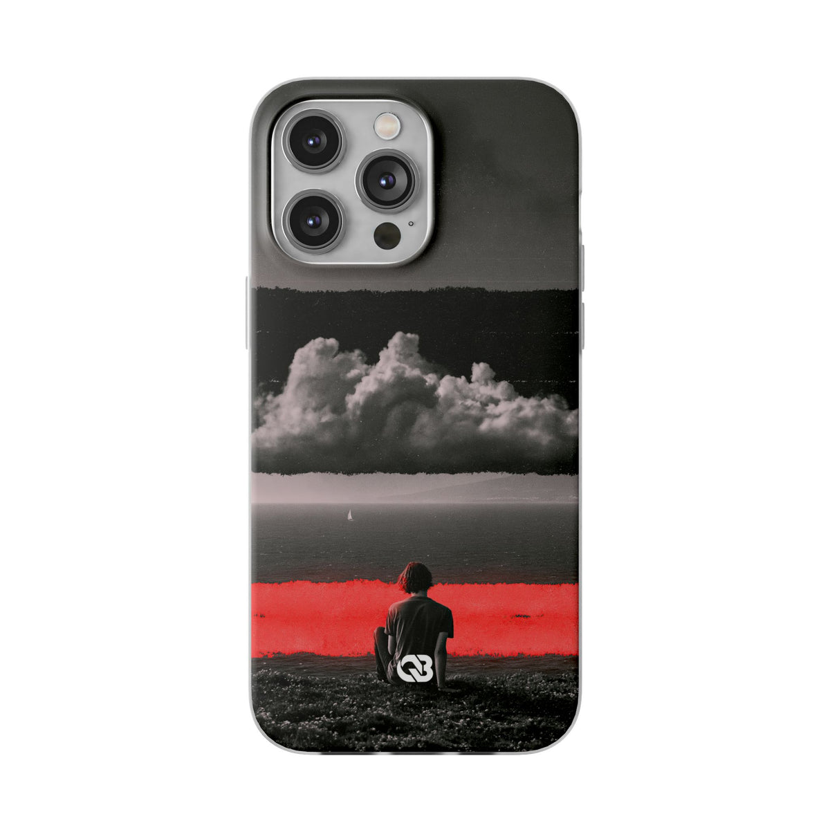 Crimson Horizon · Lite Phone Case for iPhone ·  Black