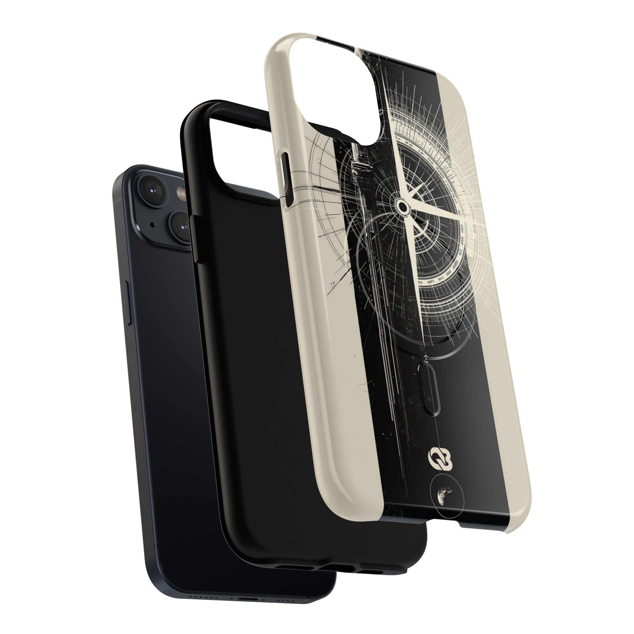 Beige Tough 2.0 Magsafe Phone Case for iPhone - Zenith Vector Spire