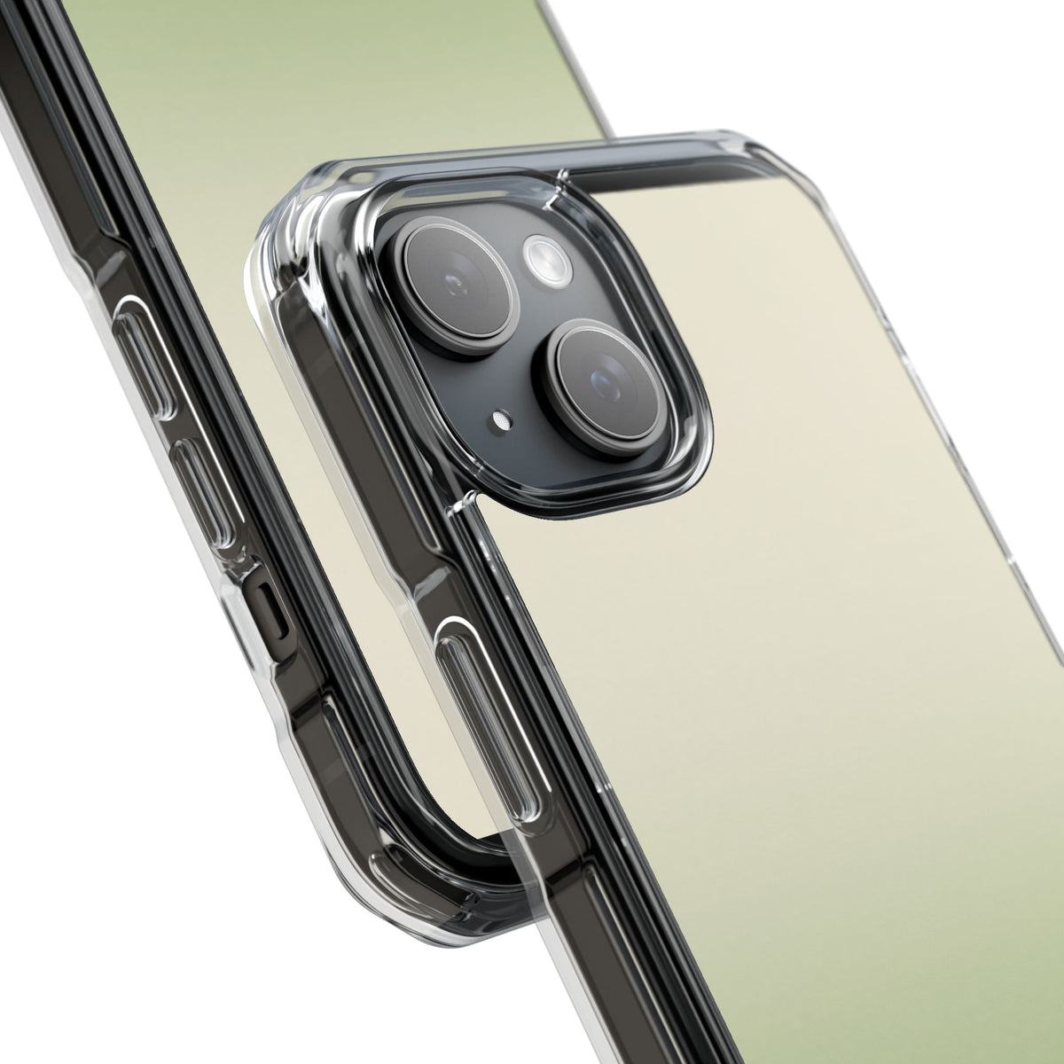 Muted Sage Ombre · Clear Impact Magnetic Phone Case for iPhone · Green