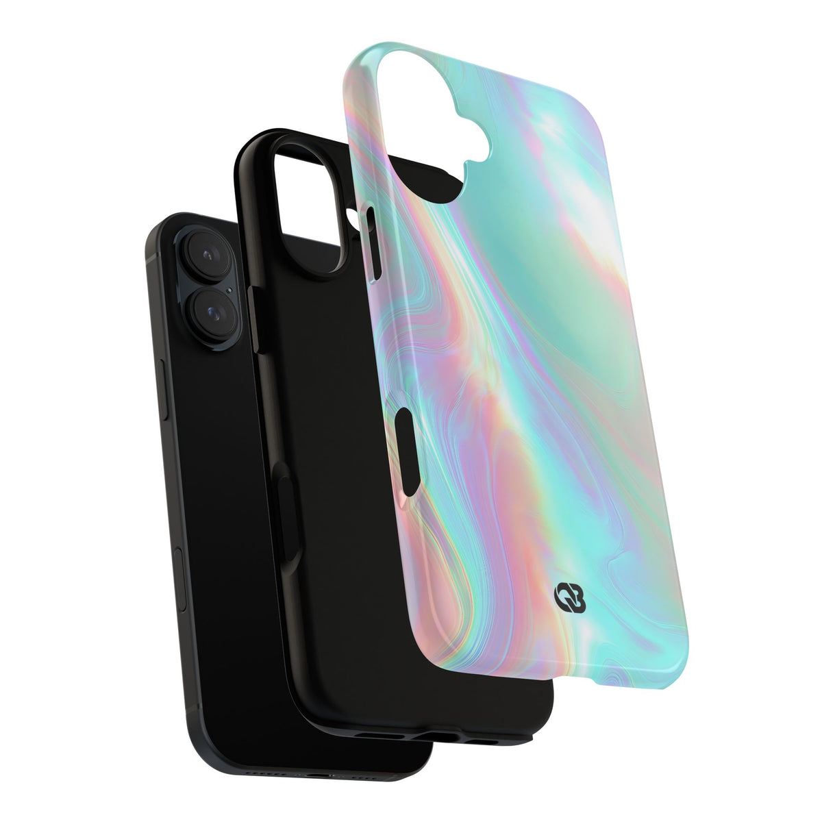 Prismatic Liquid Light · Tough Phone Case for iPhone · Teal