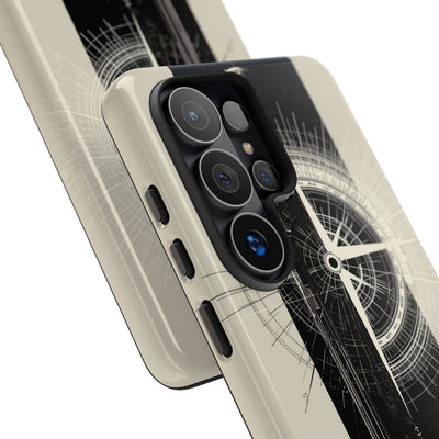 Beige Tough Phone Case for Samsung - Zenith Vector Spire